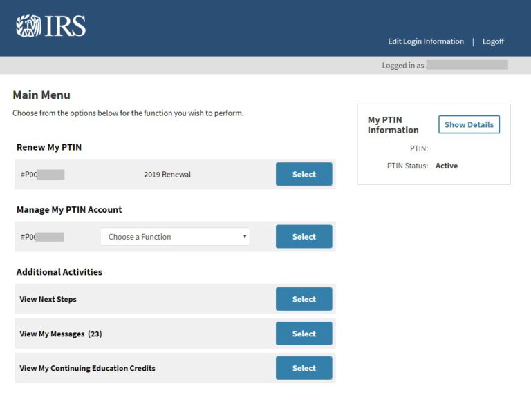 PTIN Renewal Step by Step Guide